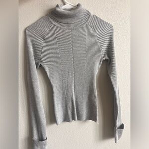 Gray XS turtle neck top.